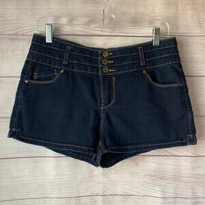 Blue Spice Denim Blue Jean Shorts Dark Wash Size 13